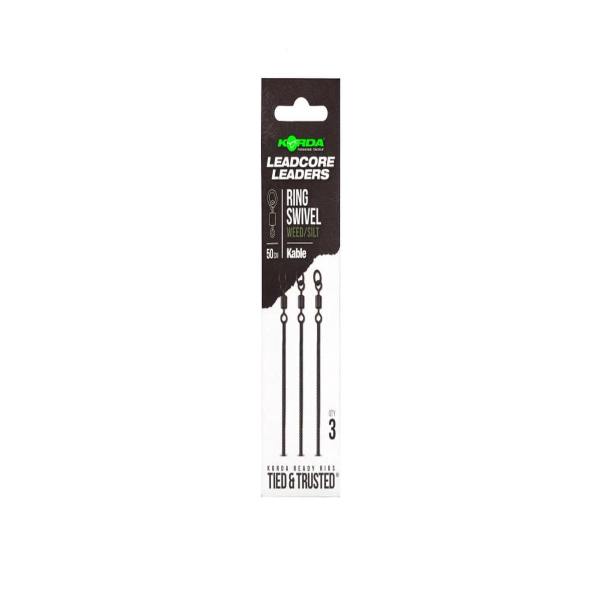 Korda Kable Leadcore Leader Ring Swivel 50cm