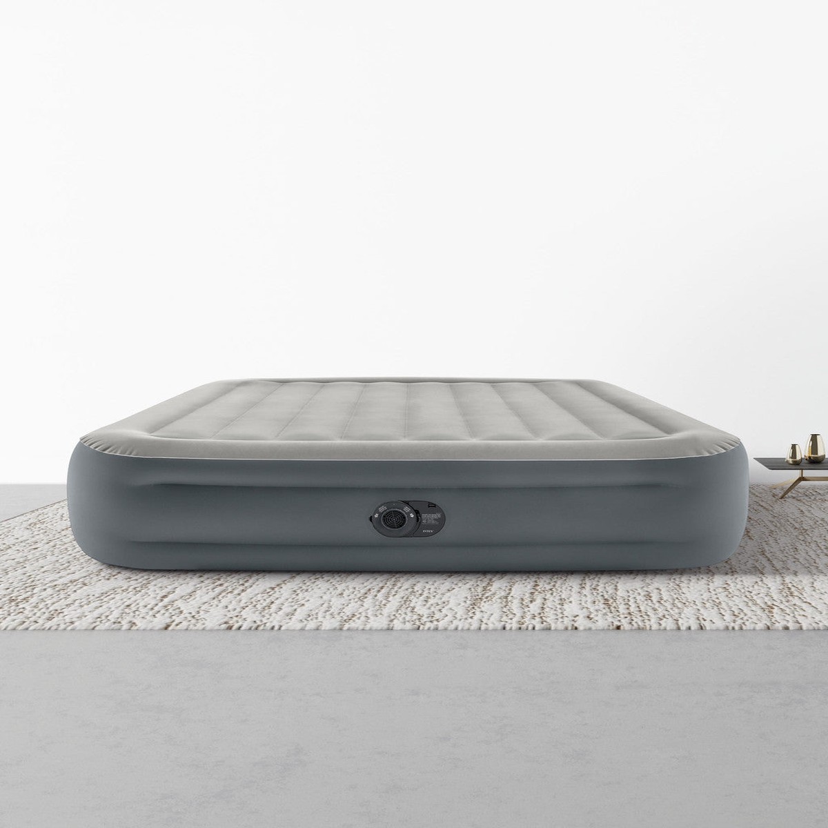 ntex Dura-Beam Plus Essential Rest Air Mattress 18" Queen w/ Built-In Electric Pump
