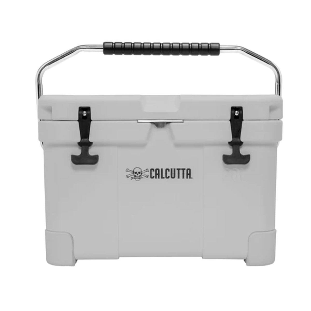 Calcutta Renegade Cooler 20 Liter White W/Led Drain Plug SS Carry Handle