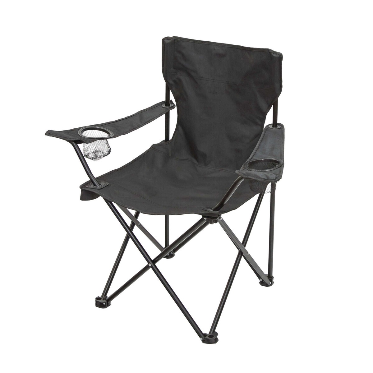 Stansport Folding Arm Chair with Dual Cup Holders